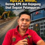Bastian Soroti Proyek Jalan Limunjan–Mantaritip Rp25,2 Miliar, Dorong KPK dan Kejagung Usut Dugaan Pelanggaran