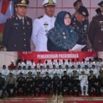 32 Paskibraka Siak Dikukuhkan, Bupati Afni: Kibarkan Merah Putih dengan Gagah Berani