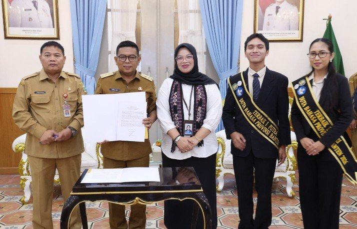 Terima Duta Bahasa Banten, Gubernur Andra Soni Dukung Program Pencegahan Kekerasan Verbal di Sekolah