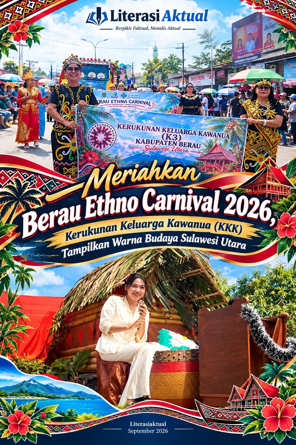 Kerukunan Keluarga Kawanua (KKK) Meriahkan Berau Ethno Carnival 2026, Bawa Semangat Kerukunan dan Kekayaan Budaya Sulawesi Utara dalam HUT ke-73 Kabupaten Berau
